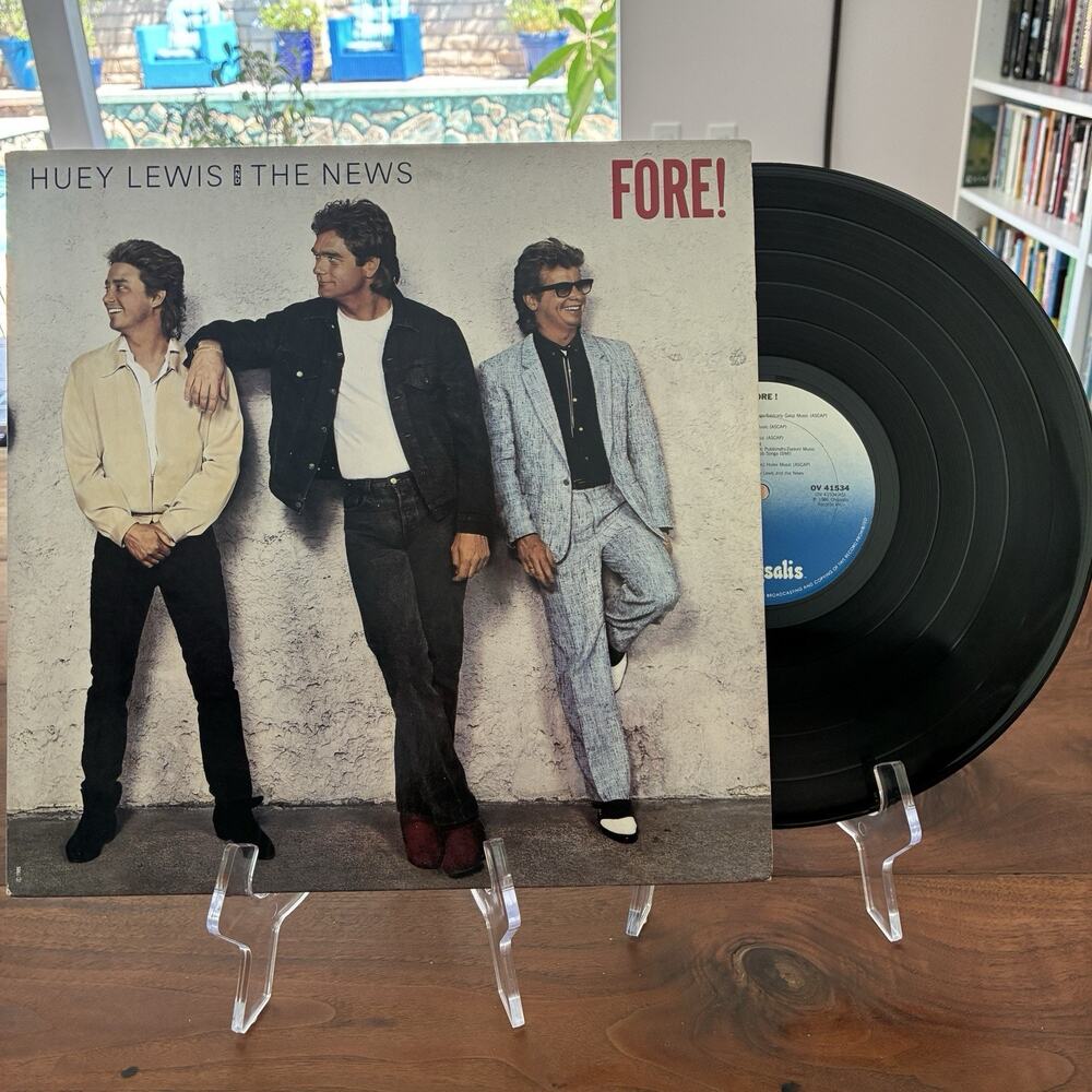 Huey Lewis And The News Fore! Vinyl LP 1986 Chrysalis OV 41534